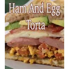 Ham Egg N Cheese Torta