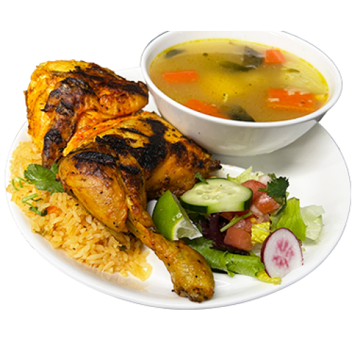 Grilled Chicken And Soup